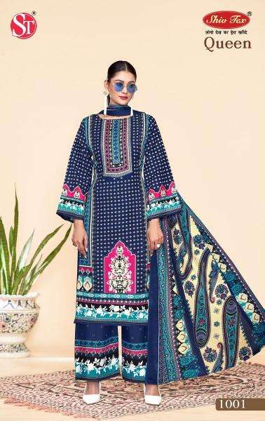 St queen vol-1 Pure cotton dress materials in Hyderabad