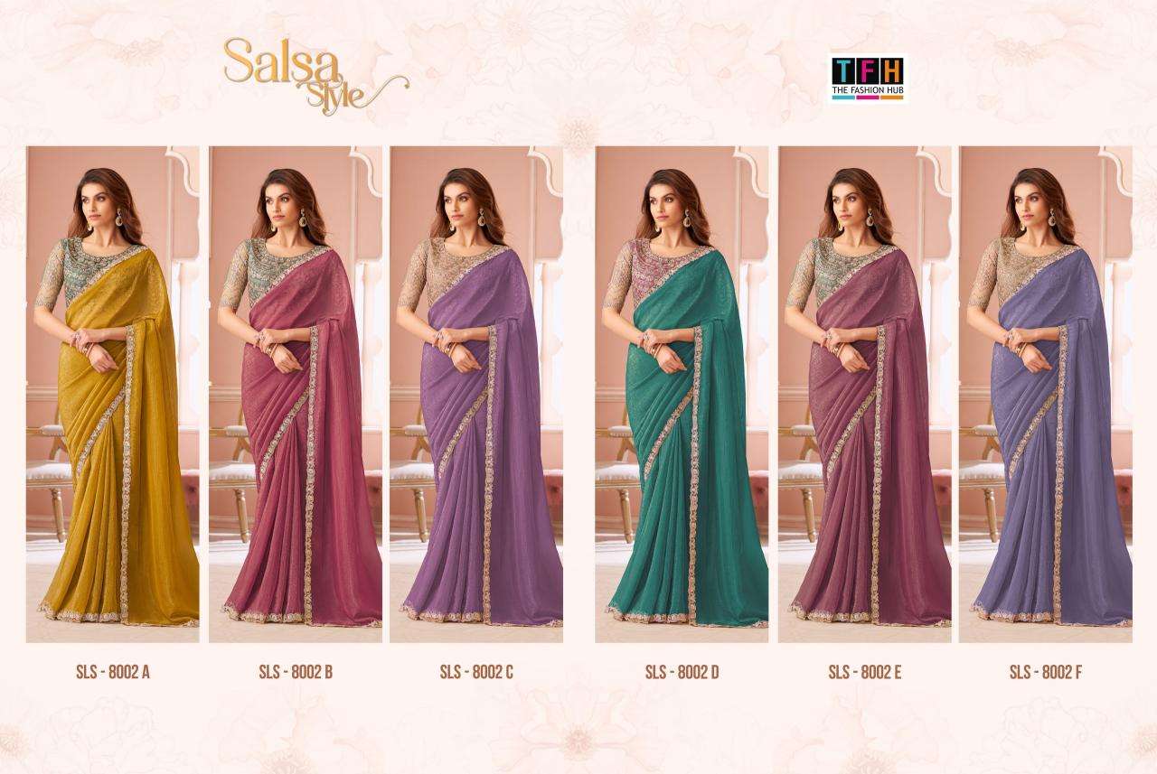 TFH salsa style georgette Ahmedabad saree market