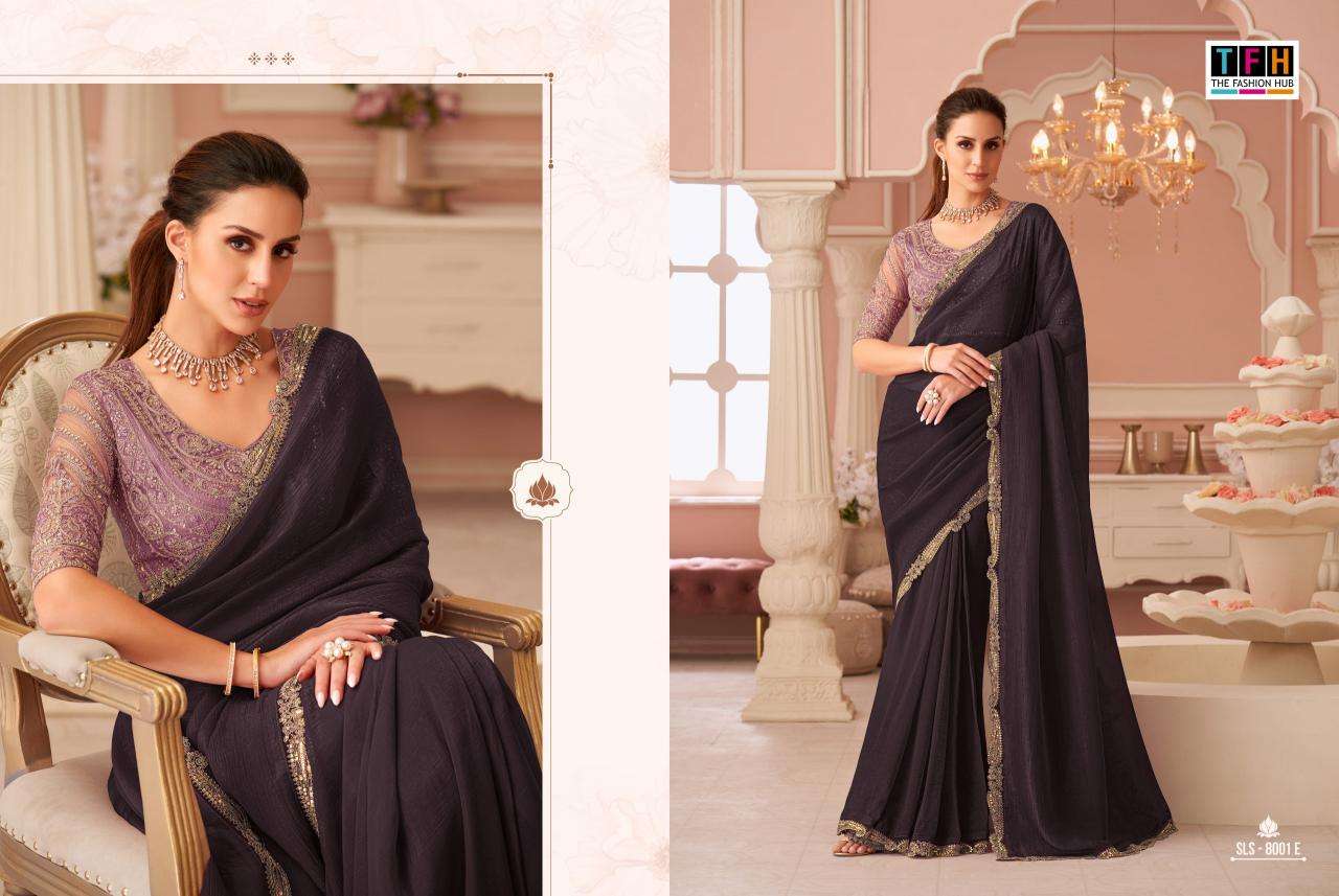 TFH salsa style georgette Ahmedabad saree market