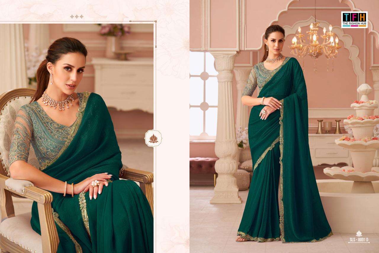 TFH salsa style georgette Ahmedabad saree market