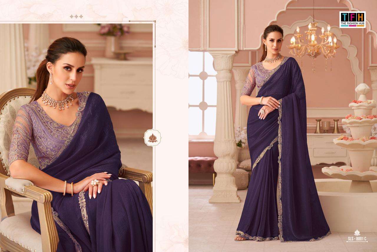 TFH salsa style georgette Ahmedabad saree market