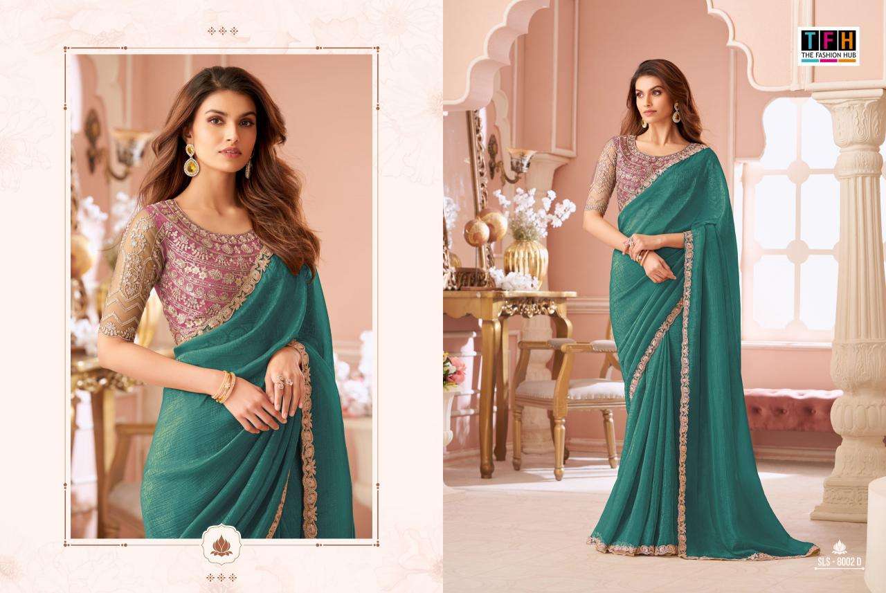 TFH salsa style georgette Ahmedabad saree market