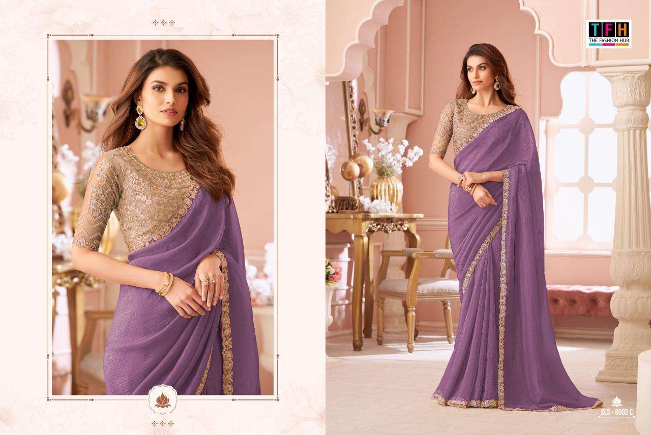 TFH salsa style georgette Ahmedabad saree market
