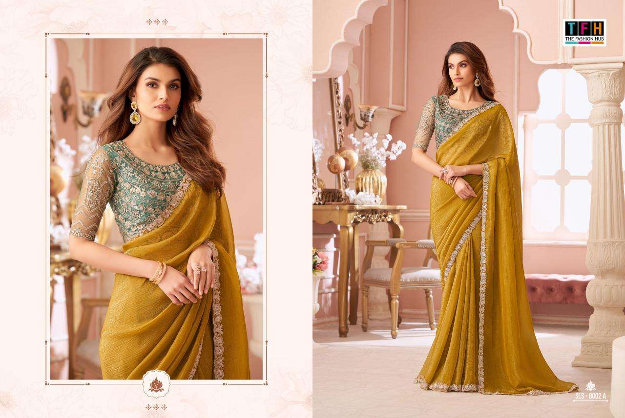 TFH salsa style georgette Ahmedabad saree market