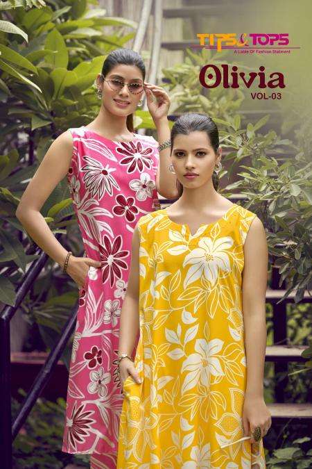 Tips & tops olivia vol 3 Kurtis wholesale price in kolkata