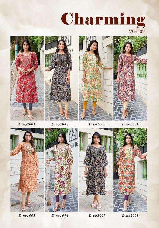 Vaniska charming vol.2 Wholesale kurtis in Mumbai