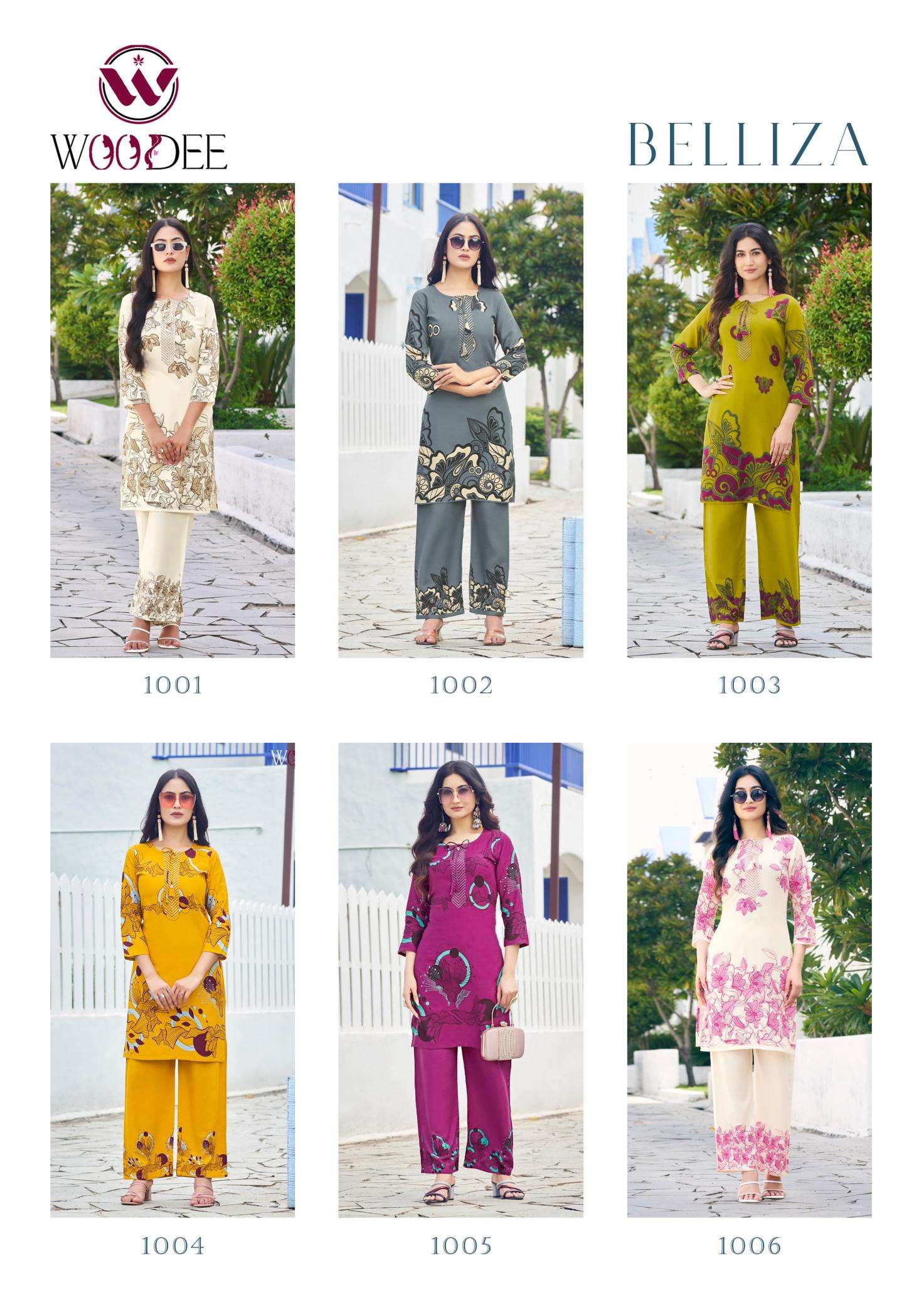 Woodee belliza coord set Designer kurti wholesale
