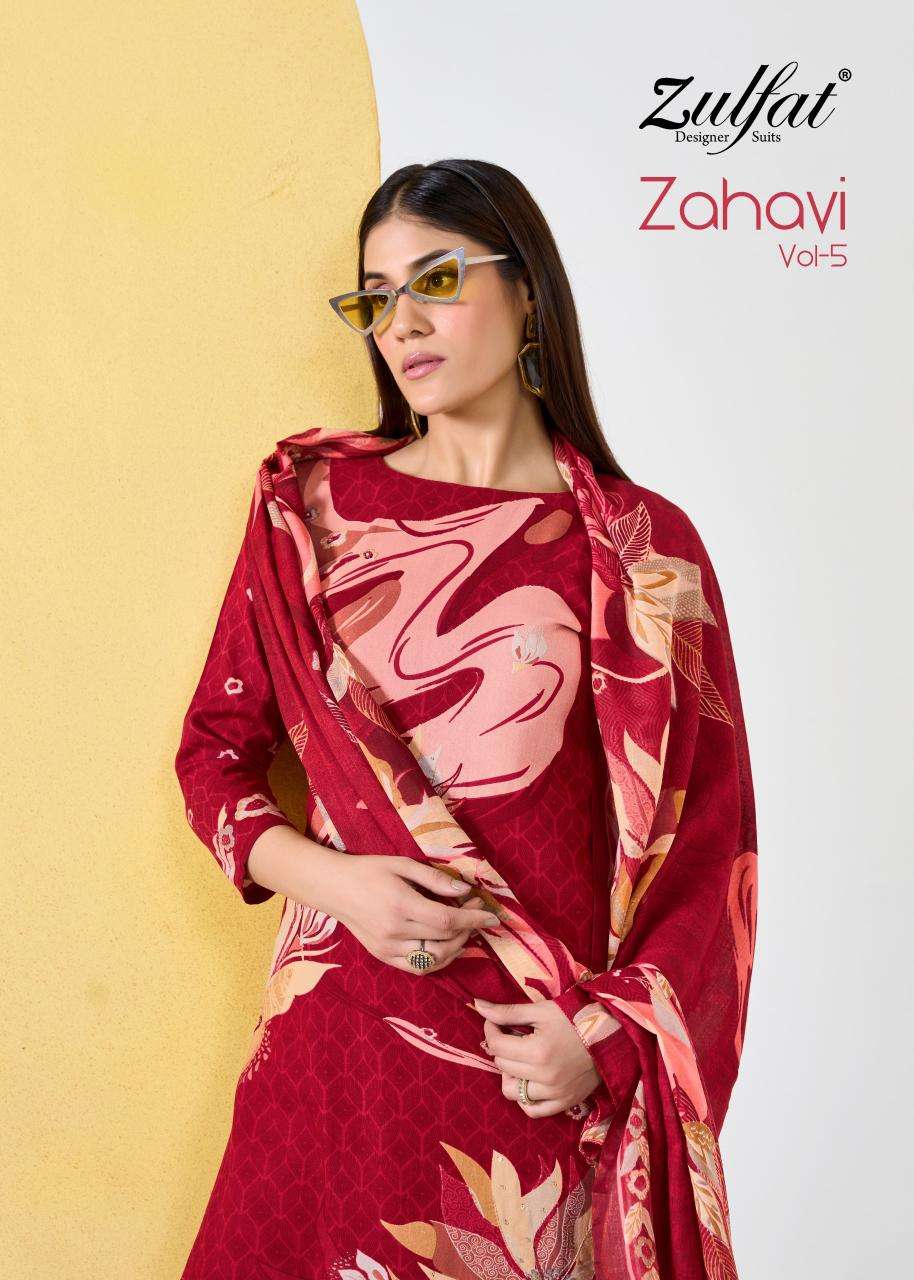 Zulfat zahavi vol 5 Dress material for women