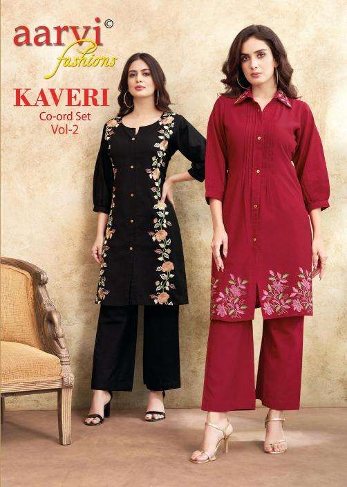Aarvi kaveri vol-2 coord set wholesale kurti manufacturers in india