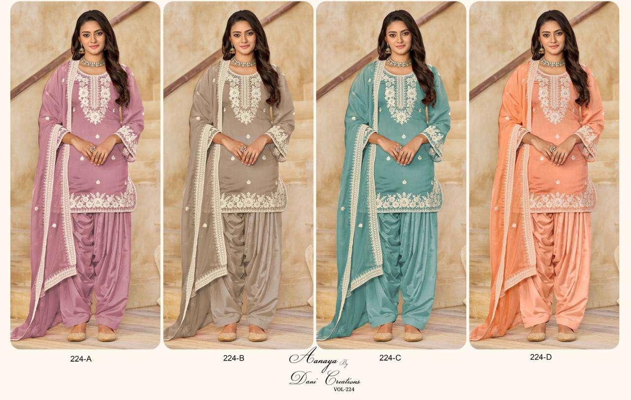 Adhya aanaya vol 224 wholesale salwar suits in bangalore