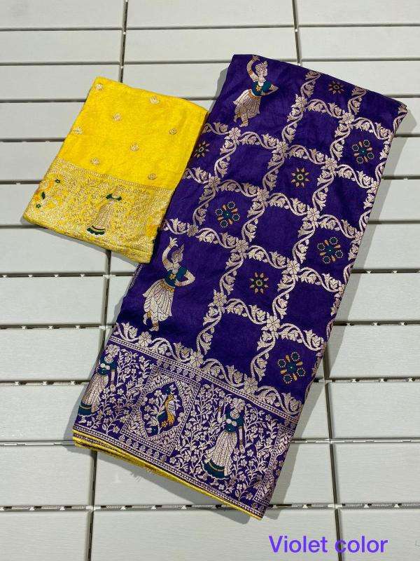 Akshara dola silk wholesale saree market in india