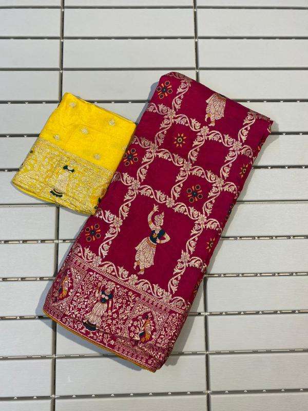 Akshara dola silk wholesale saree market in india