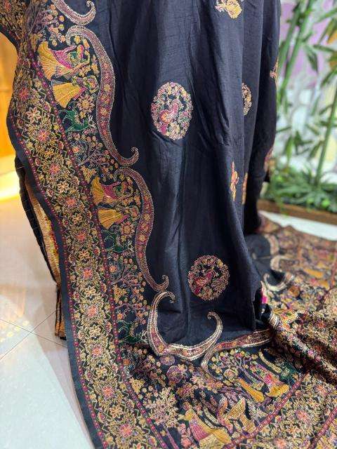 Akshara soft rajwadi pashmina silk wholesale saree manufacturers in india