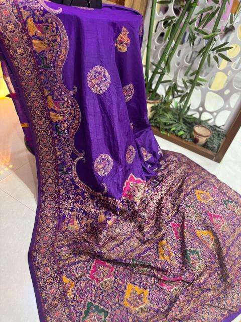Akshara soft rajwadi pashmina silk wholesale saree manufacturers in india