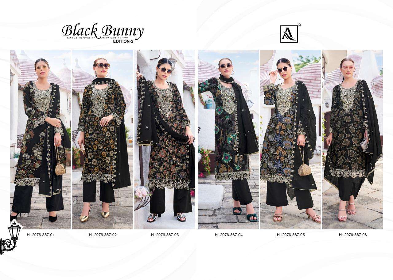 Alok suit black bunny 2 best Dress materials wholesale market in india