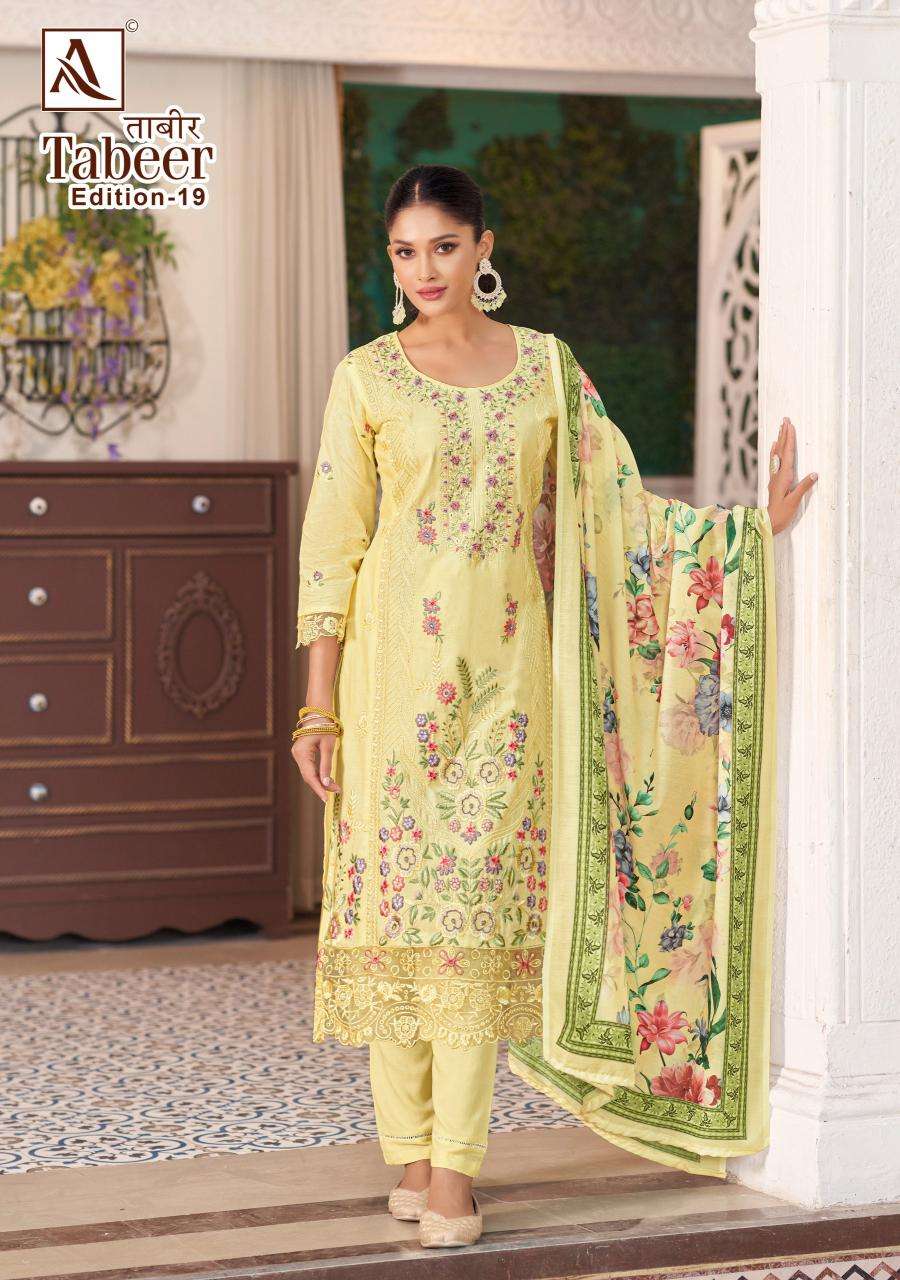 Alok suit tabeer 19 wholesale dress materials in mumbai