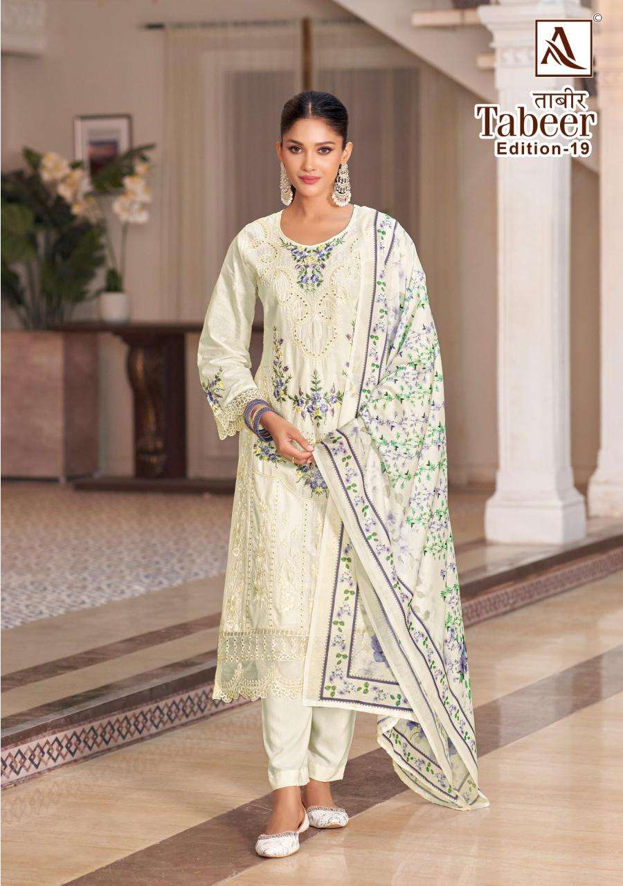 Alok suit tabeer 19 wholesale dress materials in mumbai
