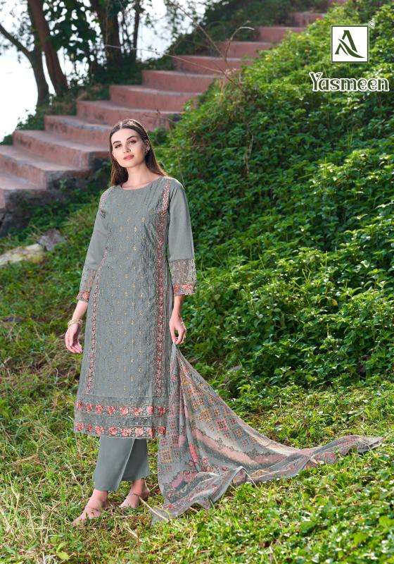 Alok suit yasmeen wholesale dealers for dress materials in delhi