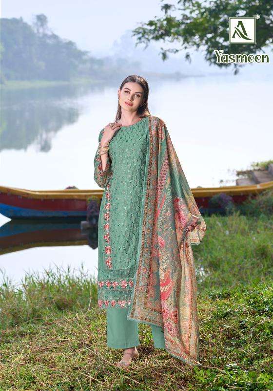 Alok suit yasmeen wholesale dealers for dress materials in delhi