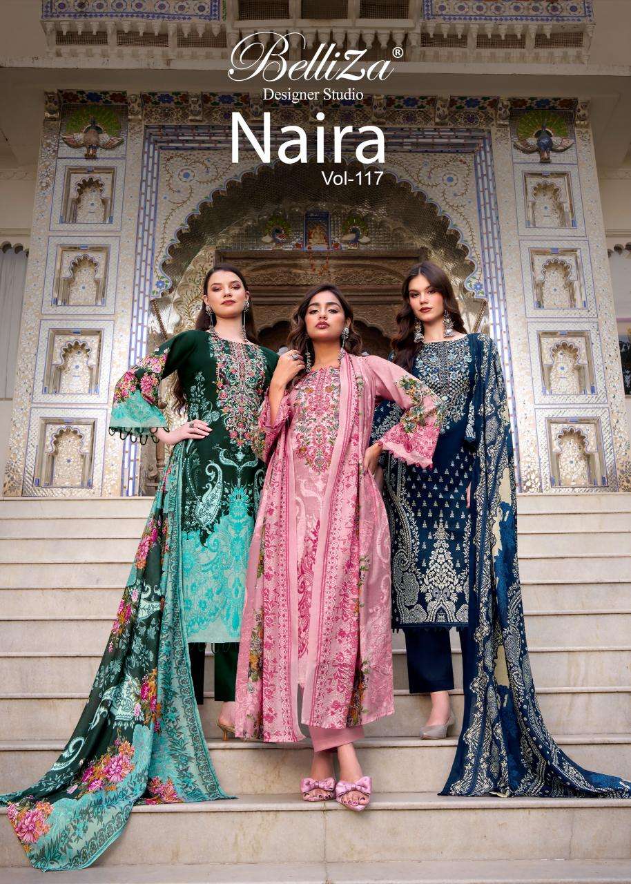 Belliza naira vol 117 wholesale dress materials in mumbai with price
