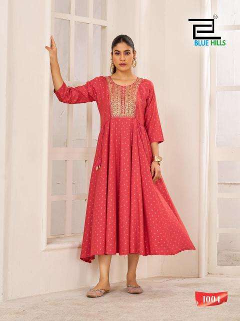 Blue hills golden duck Kurti wholesale suppliers