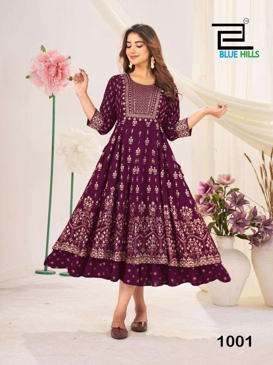 Blue hills jyotika kurti wholesale surat