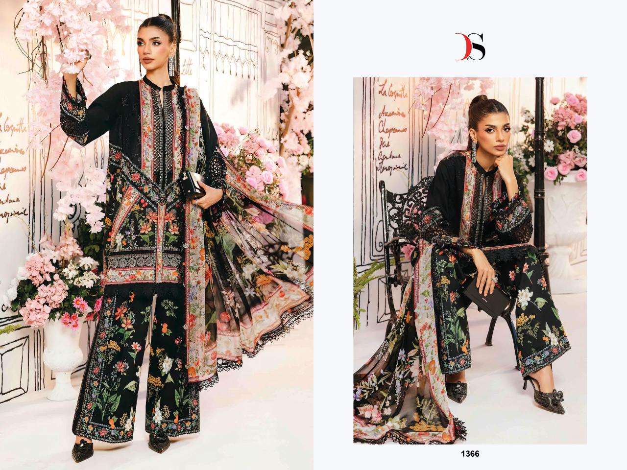 Deepsy suits maria b.mprint 25-3 wholesale salwar kameez catalogue with price in india