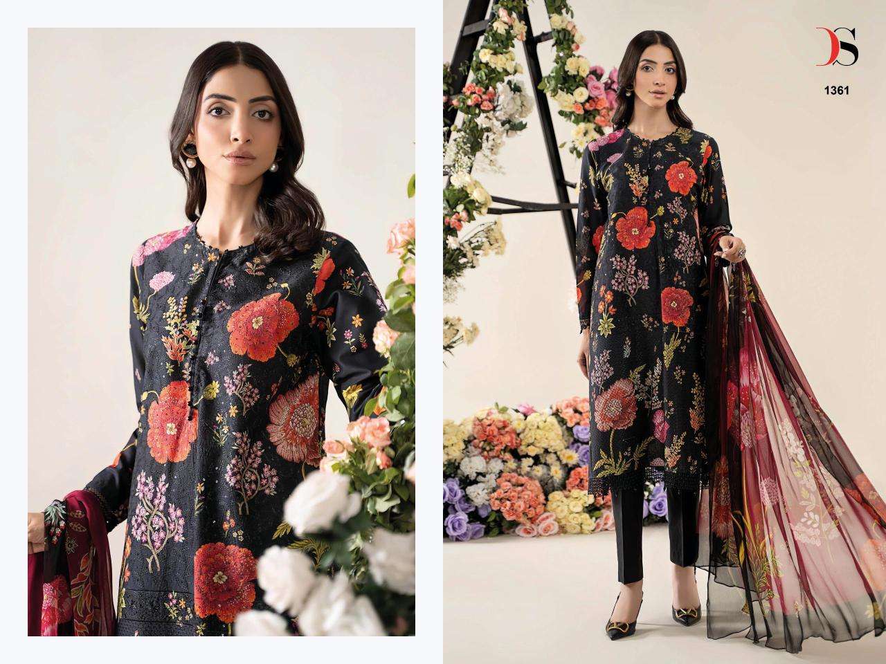 Deepsy suits maria b.mprint 25-3 wholesale salwar kameez catalogue with price in india
