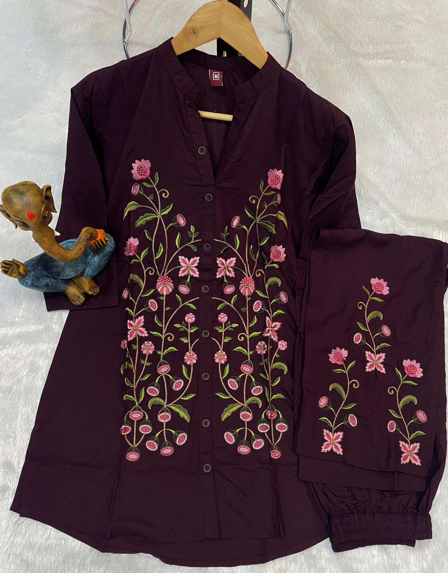 Diva 127 rayon coord set ladies kurti wholesale market in kolkata
