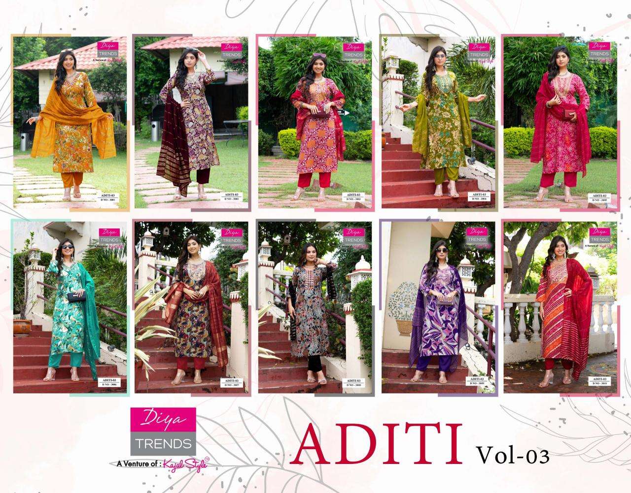 Diya trends aditi vol 3 wholesale kurti market in burrabazar kolkata with price