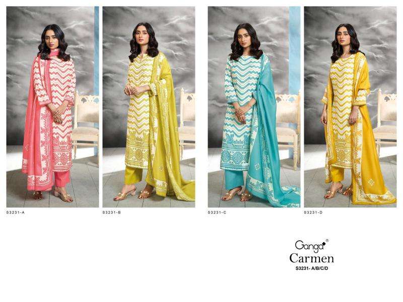 Ganga carmen 3231 wholesale dress in surat with price
