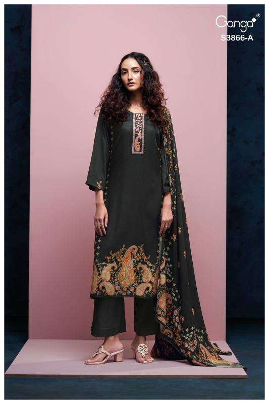Ganga chiara 3866 dress material wholesale market in kolkata