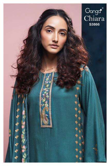 Ganga chiara 3866 dress material wholesale market in kolkata