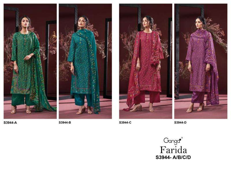Ganga farida 3944 indian wholesale dress surat gujarat