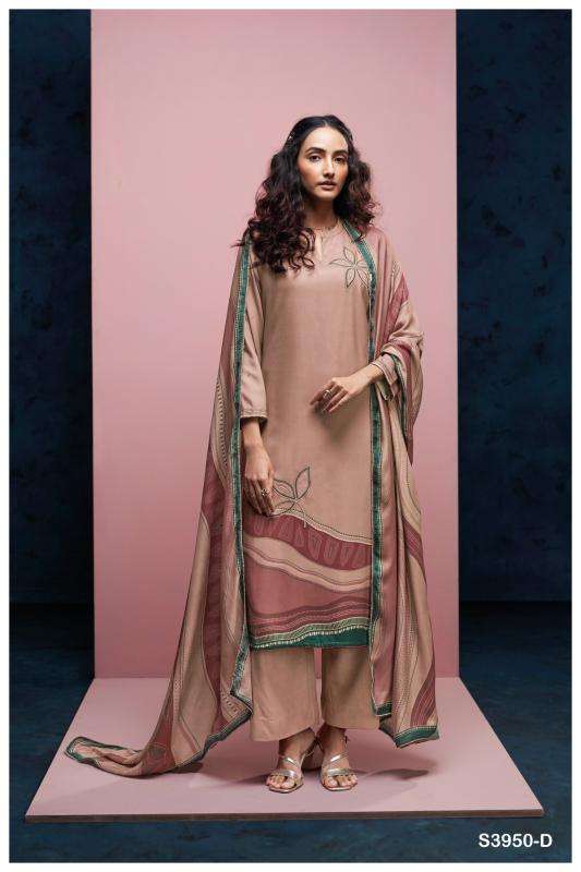 Ganga inika 3950 wholesale dress material in delhi