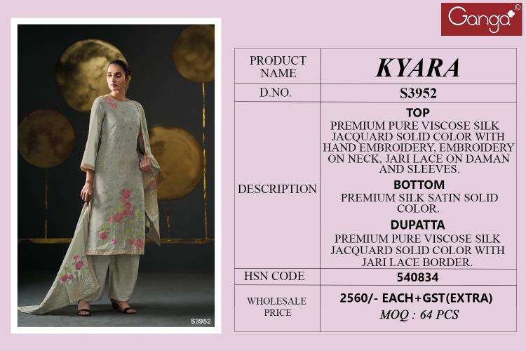 Ganga kyara 3952 kolkata dress material wholesale market