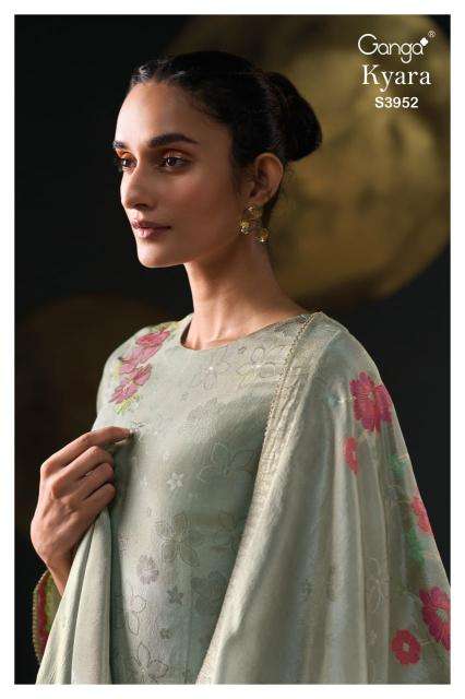 Ganga kyara 3952 kolkata dress material wholesale market
