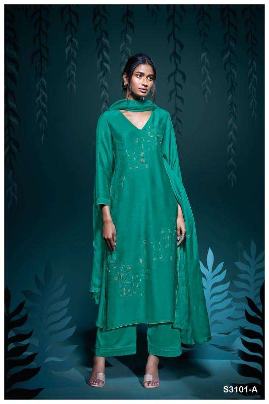 Ganga upasana 3101 wholesale dress material suppliers in surat
