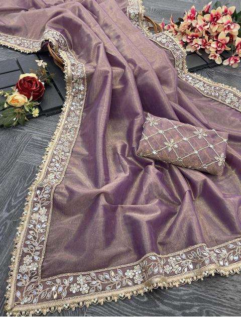 GC twill tissue famous wholesale saree manufacturers in india