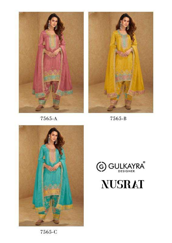 Gulkayra designer nusrat pakistani suits manufacturers in india