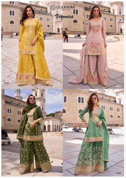 Gulkayra designer veronica salwar suit wholesale market