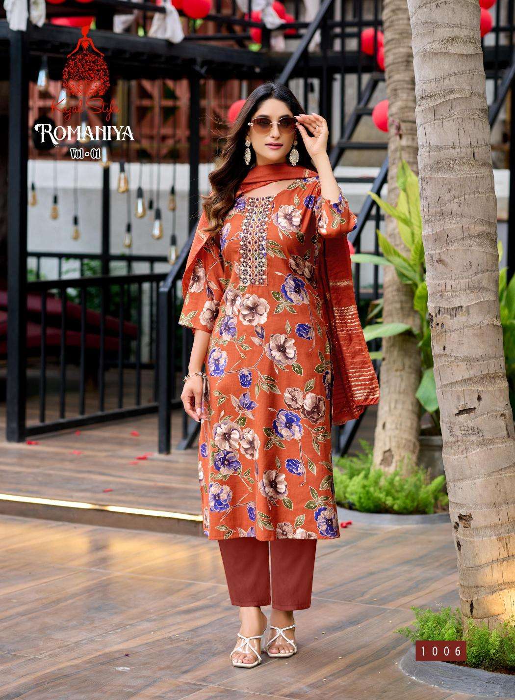 Kajal style romaniya vol.1 kurti wholesale suppliers in delhi