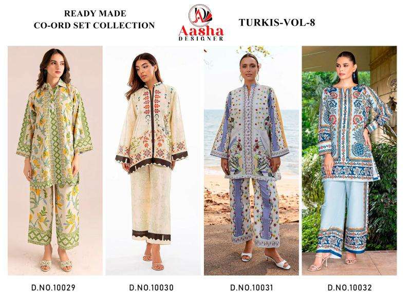 Karma aasha turkis vol 8 coord set Best Kurti wholesaler in Gujarat
