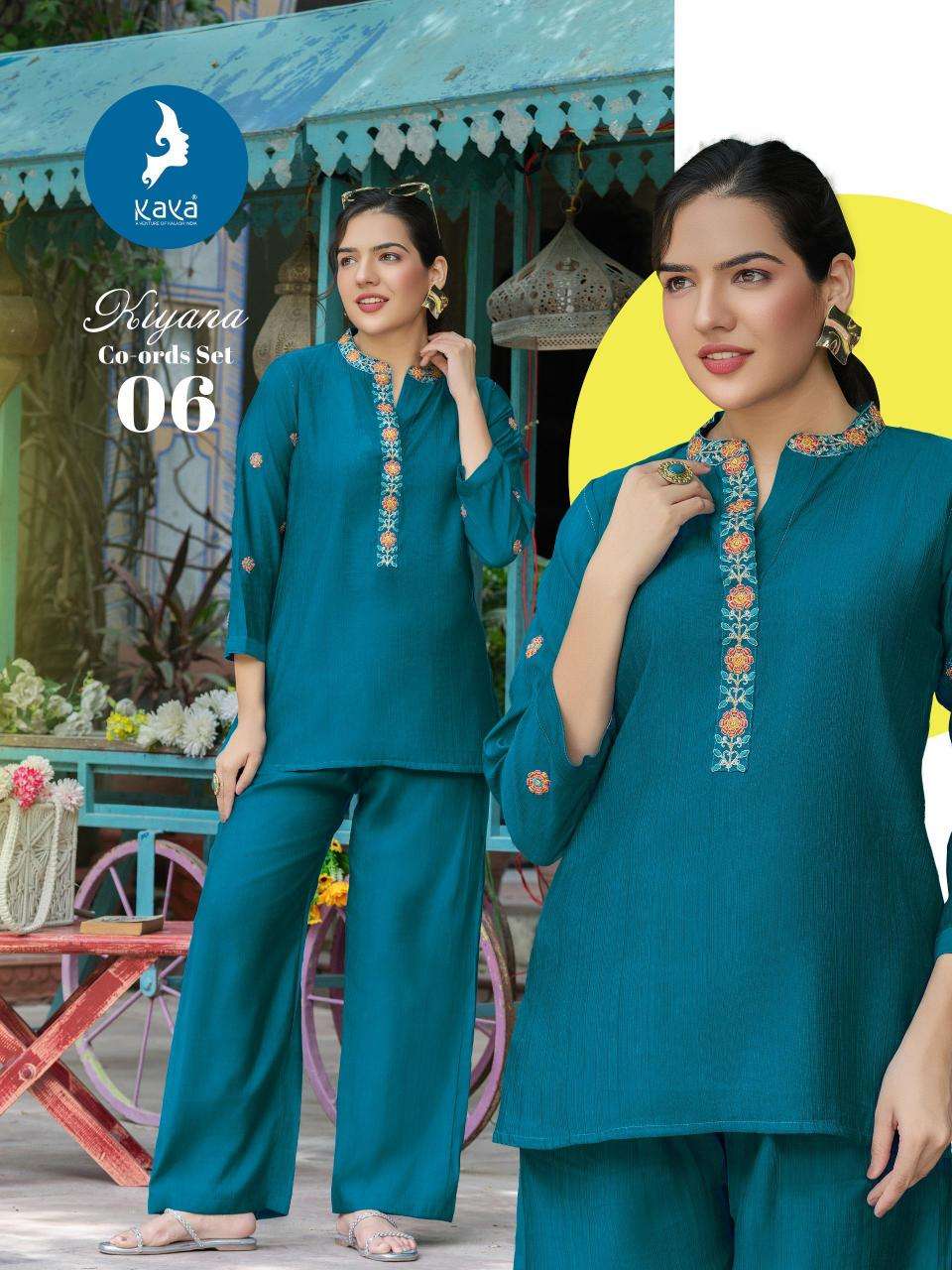Kaya kiyana coord set wholesale kurti market in kolkata