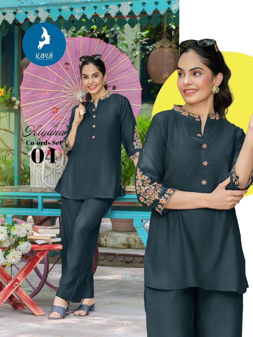 Kaya kiyana coord set wholesale kurti market in kolkata