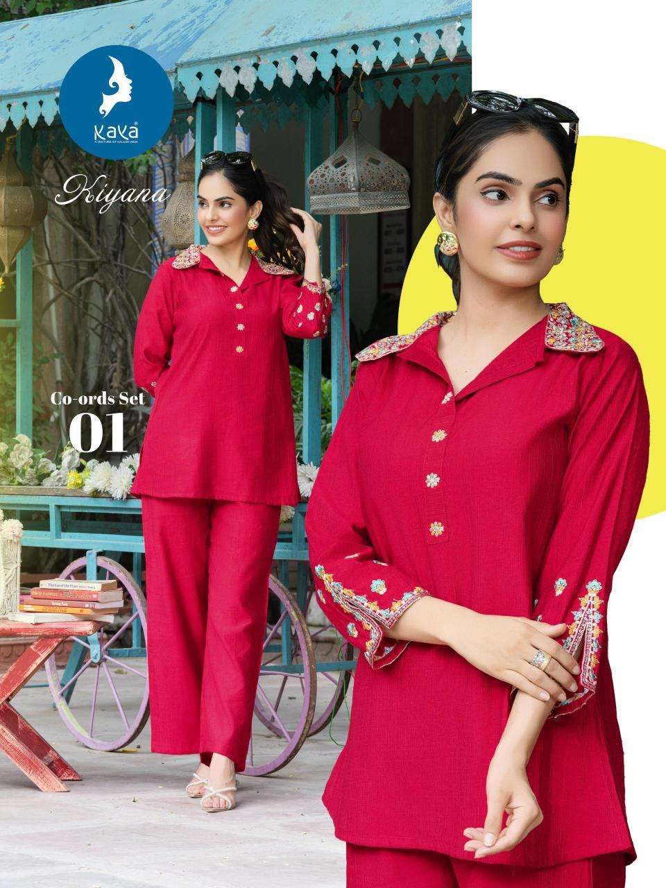 Kaya kiyana coord set wholesale kurti market in kolkata