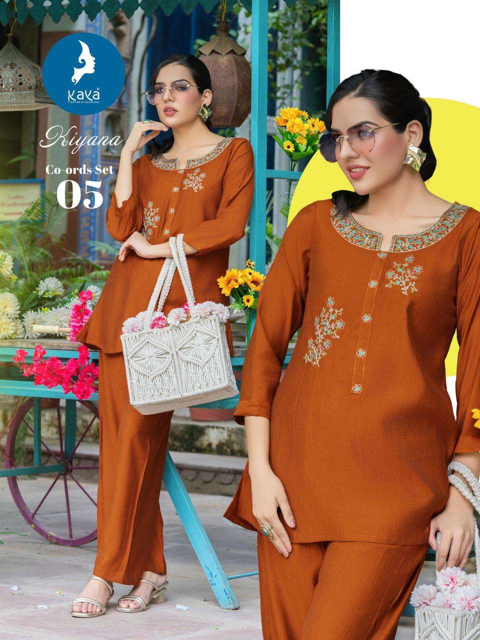 Kaya kiyana coord set wholesale kurti market in kolkata