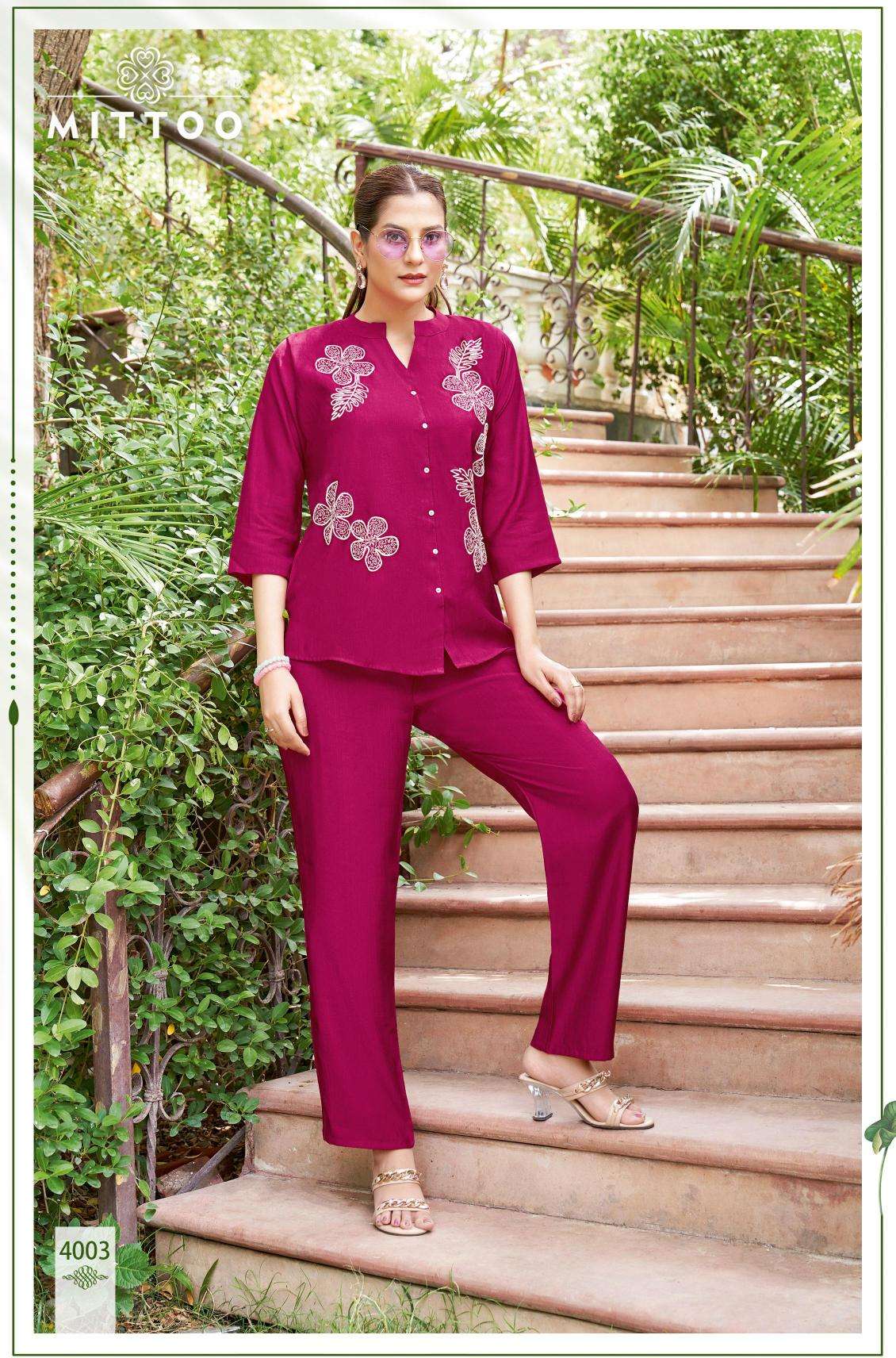 Mittoo pranjal coord set wholesale kurti shop in ahmedabad