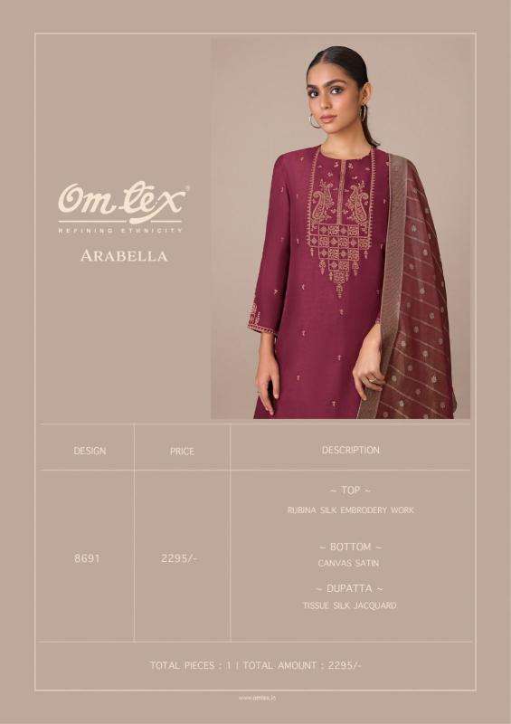 Omtex arabella dress materials wholesale mumbai