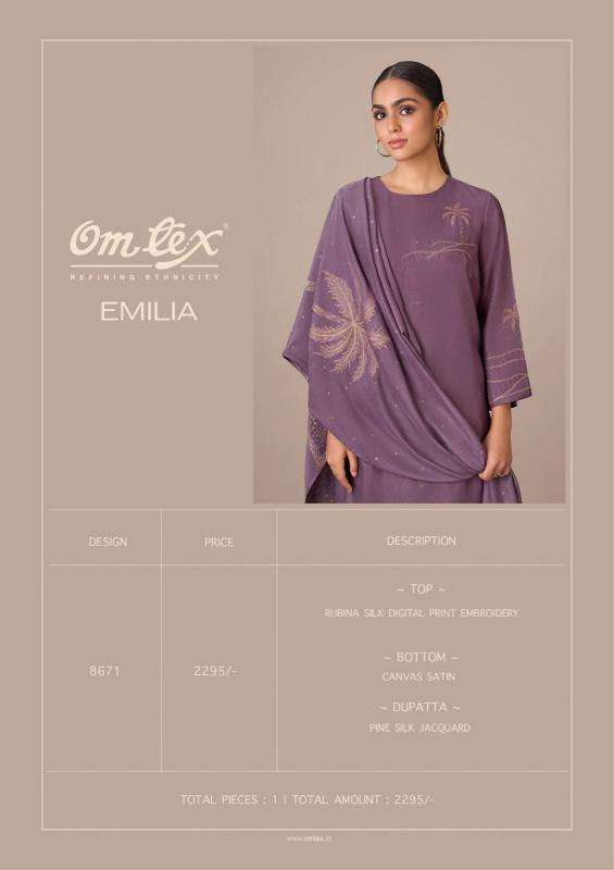 Omtex emilia Wholesale dress material shops in surat